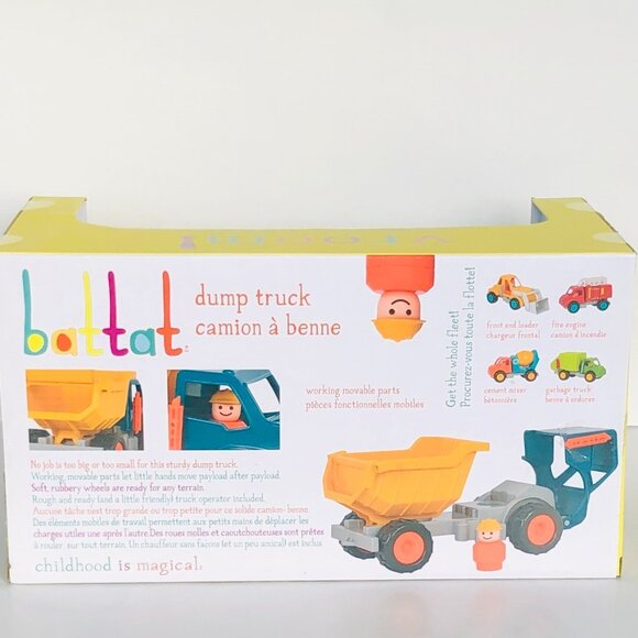 Battat  Dump Truck Classic Toddler Trucks w/Soft Rubber Wheels For 18+ Months - Picture 13 of 16